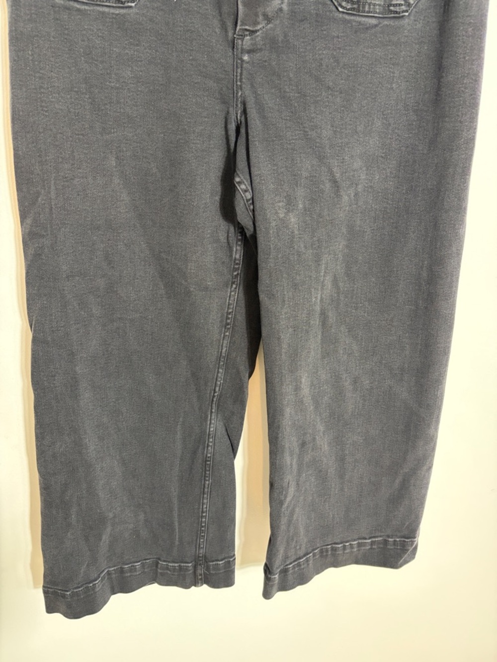 Pilcro Anthropologie Black Wide-Leg Jeans Size 32 - Picture 3 of 7